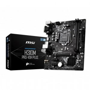 MSI H310M PRO-VDH Plus Intel 9th Gen Motherboard, 3-Years Warranty