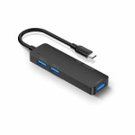 Havit HB43 USB Type-C Male to Tri USB, SD & TF Female Black Converter