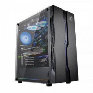 MSI MAG VAMPIRIC 010M (Tempered Glass Side Window) Mid Tower Black Gaming Desktop Case