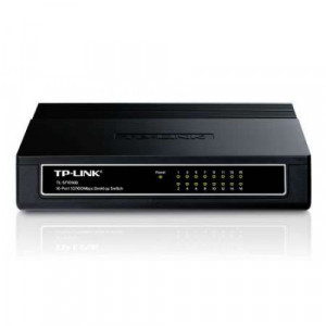 TP-Link TL-SF1016D 16-Port 10/100Mbps Desktop Switch, 1-Year Warranty